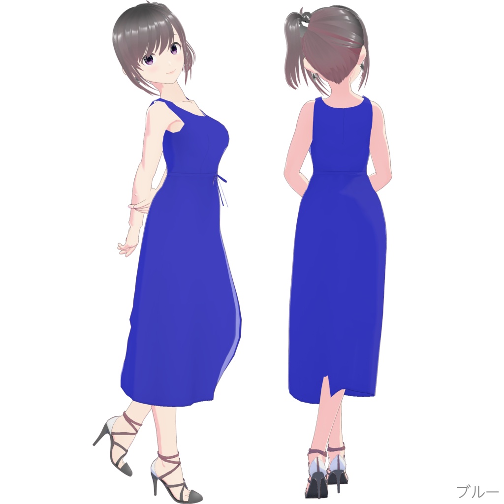 ノースリーブワンピース (Simple Style / ロング)