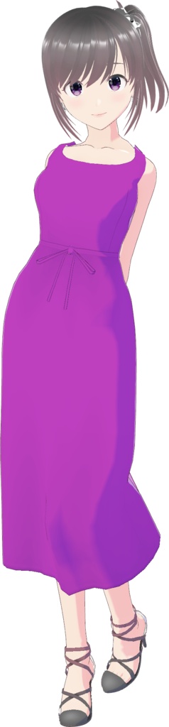 ノースリーブワンピース (Simple Style / ロング)