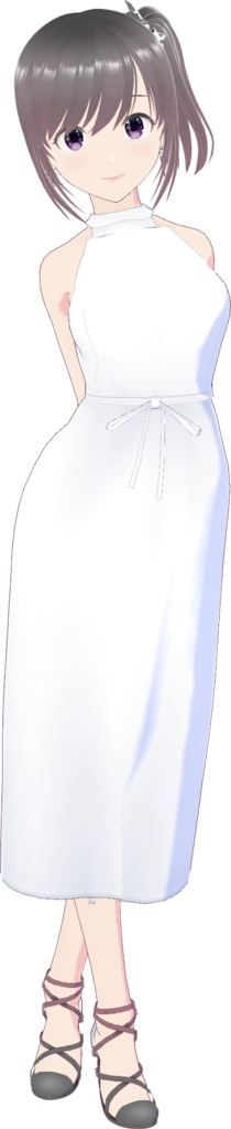 ホルターネックワンピース (Simple Style / ロング)