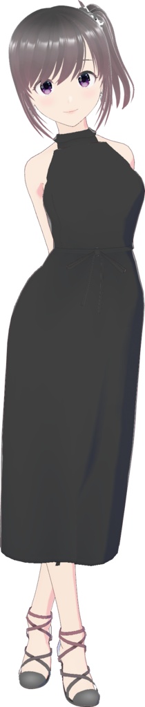 ホルターネックワンピース (Simple Style / ロング)