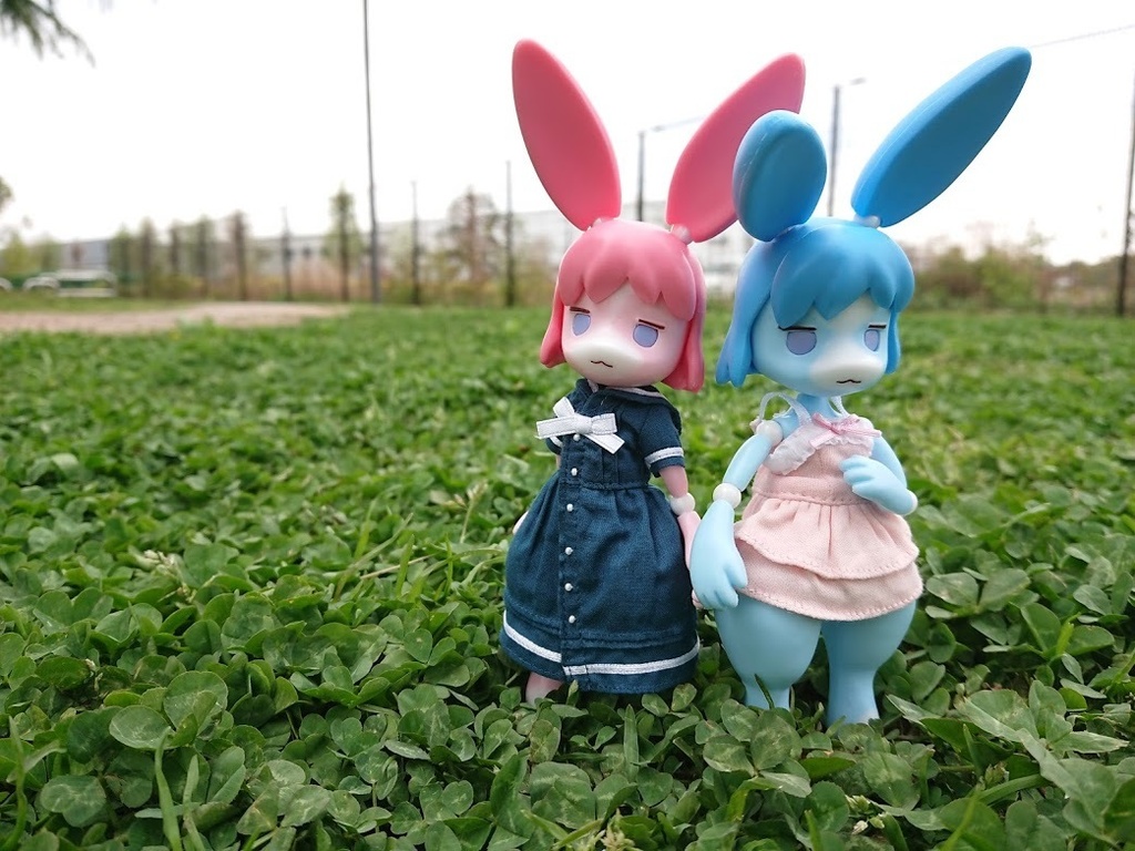 うさぎのみいちゃん 色変わりピンクブルー