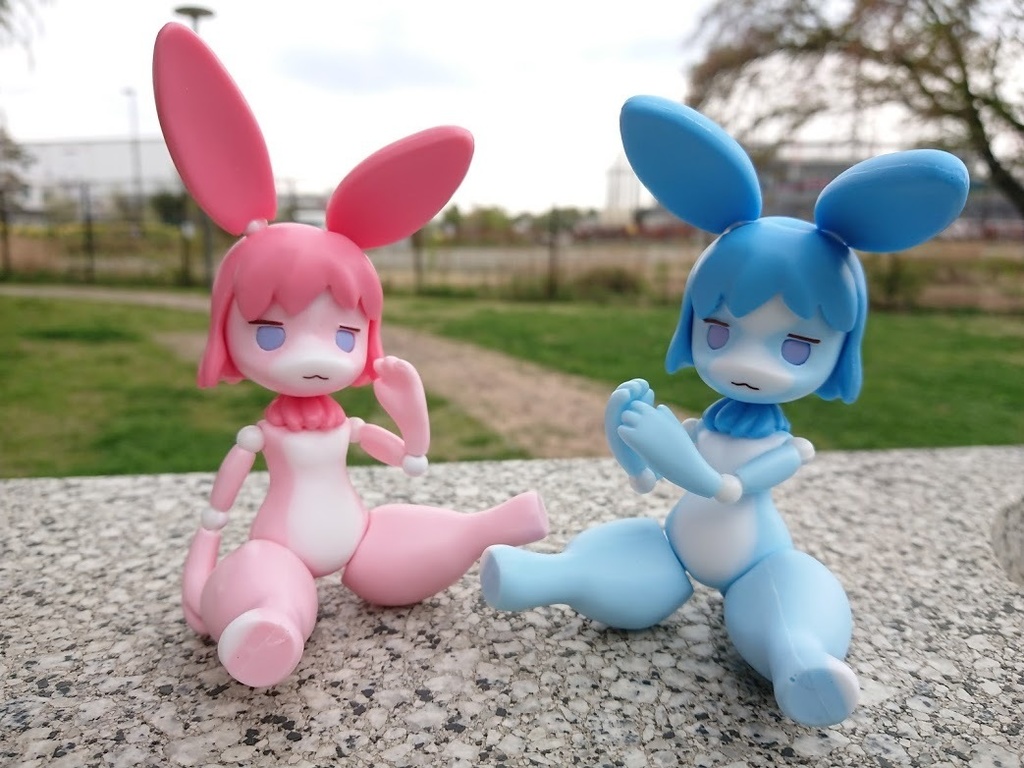 うさぎのみいちゃん 色変わりブルーピンク