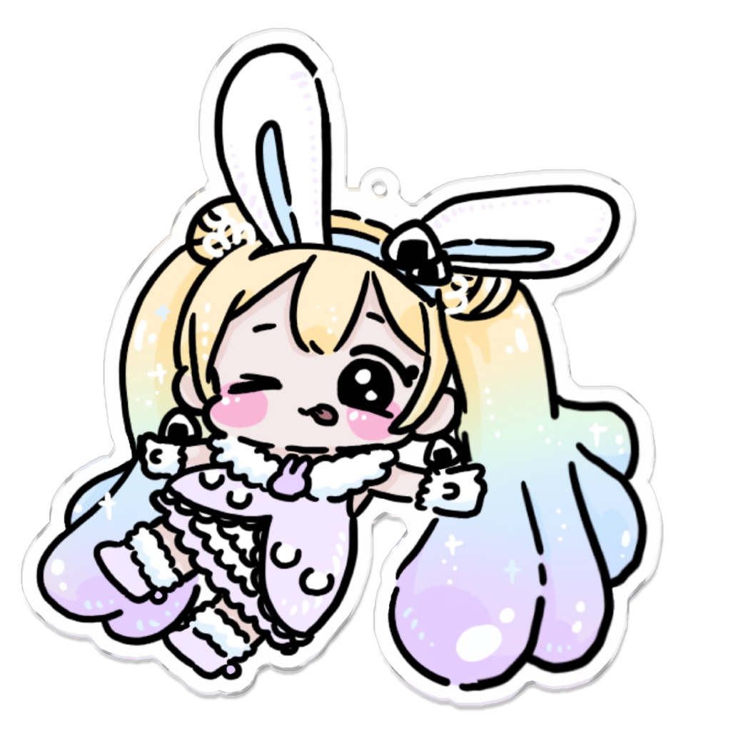 うさぎアクキー