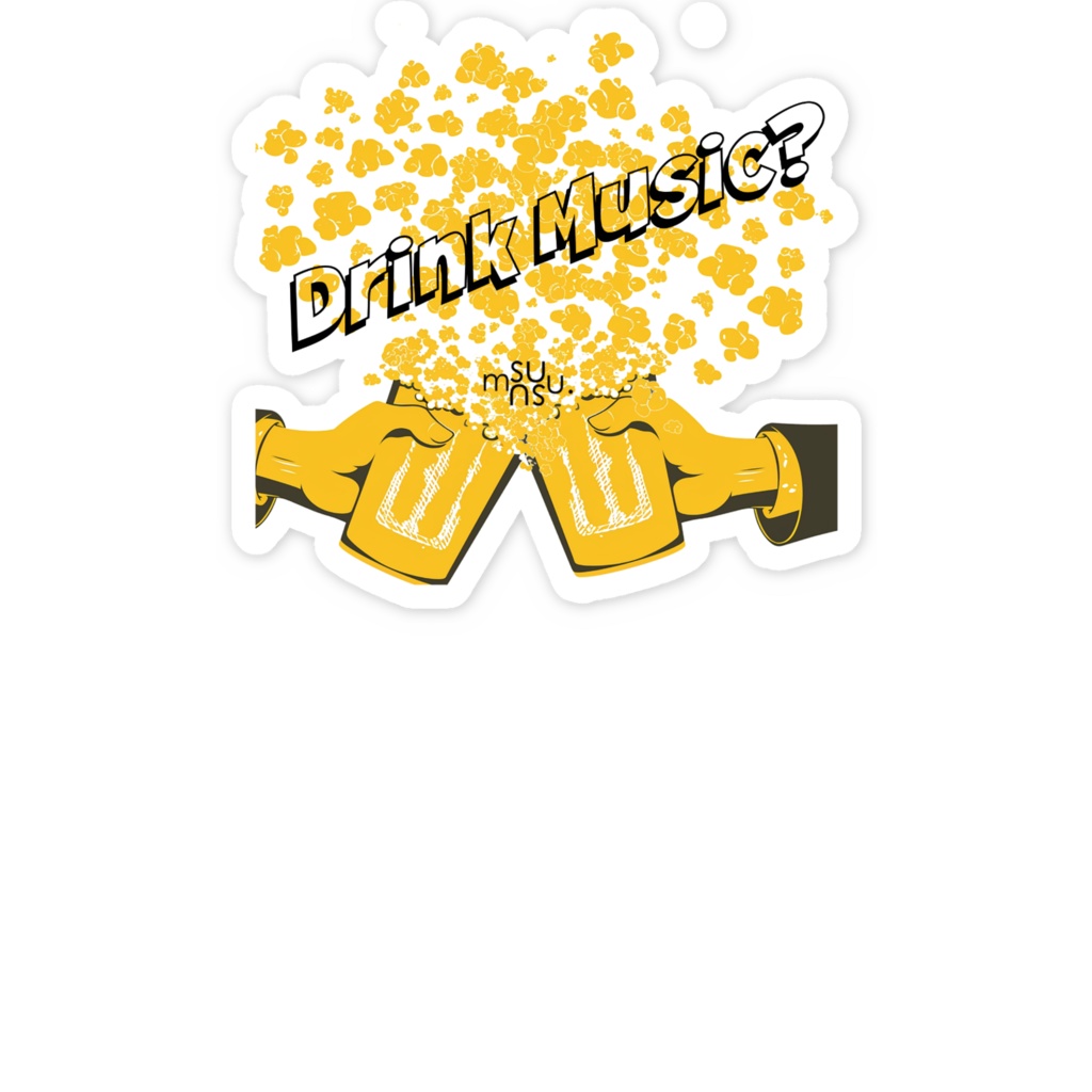 susumu.「drink music」オリジナルステッカー