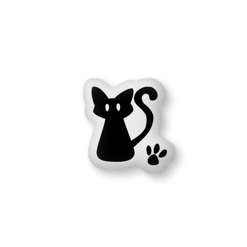 安定感企画ロゴクッション ベーシックカラー黒