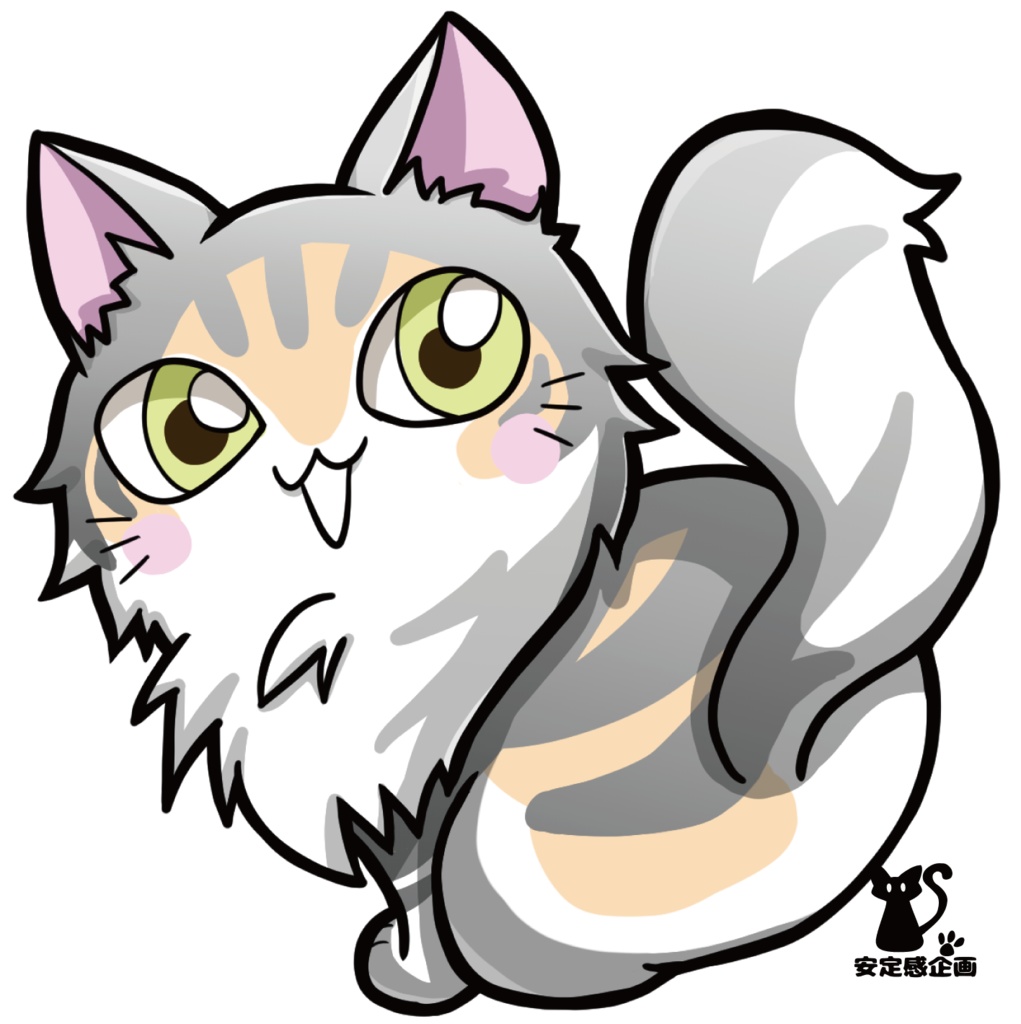 【アクリルキーホルダー】猫編 イラストロゴキーホルダー