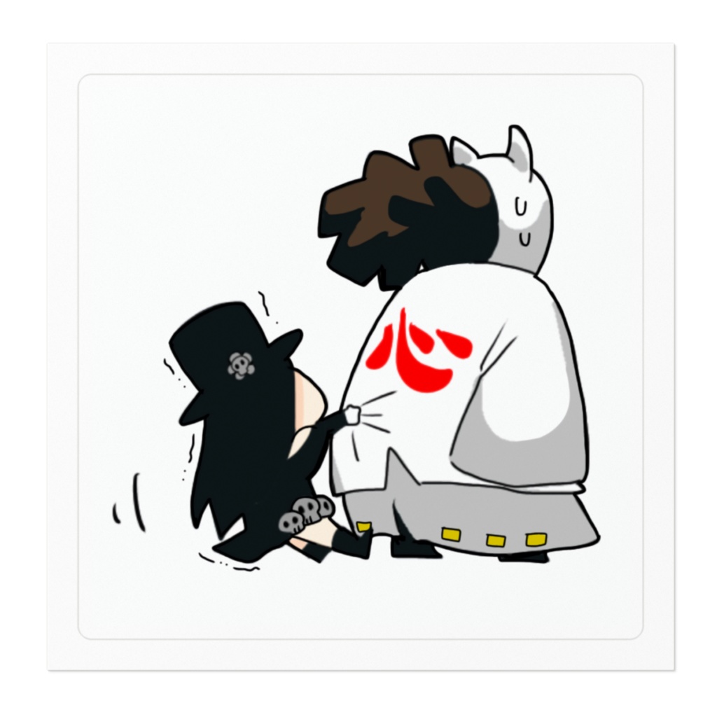 困り雪ステッカー