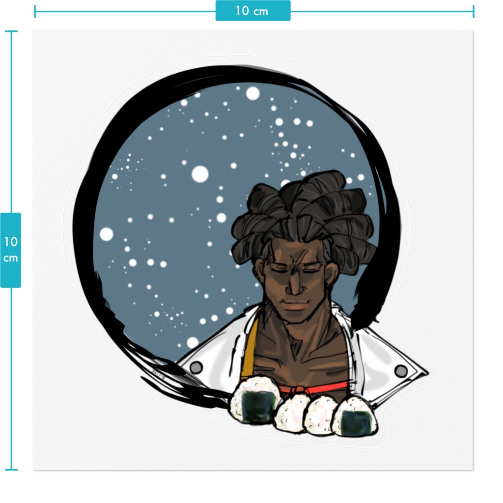 名残雪ステッカー