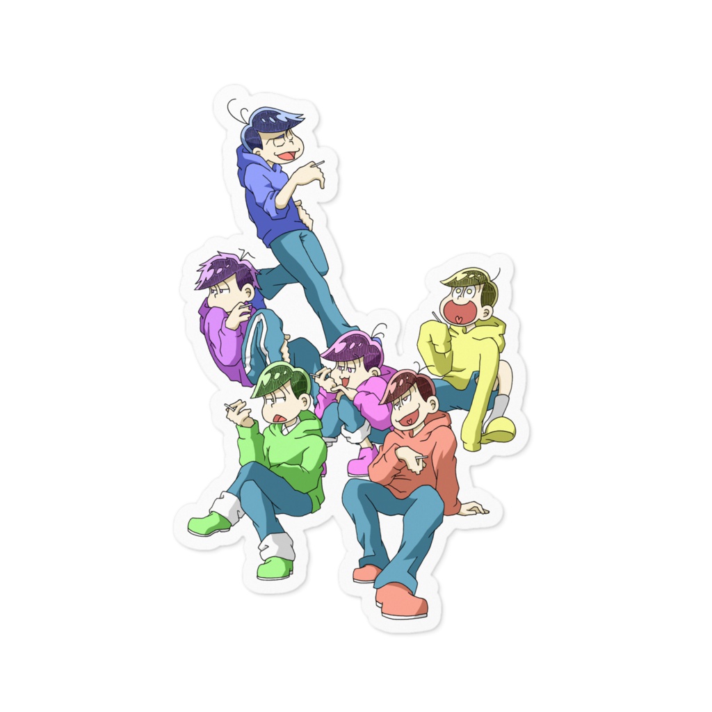 六つ子でタバコ