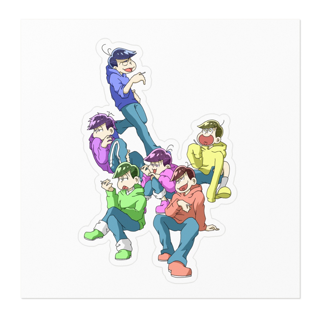 六つ子でタバコ