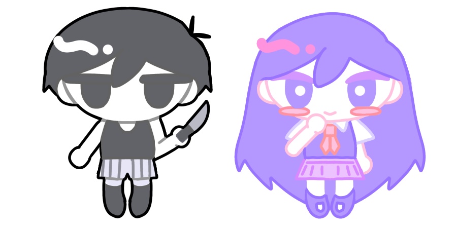 OMORI アクリルピンバッジ