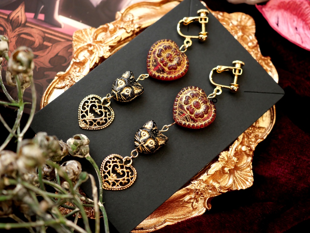 「黄昏時の秘密」イラストモチーフアクセサリー&Art Cardセット