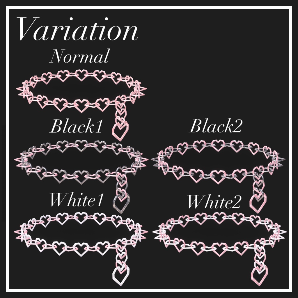 ハートチェーンヘイロー【VRChat想定】