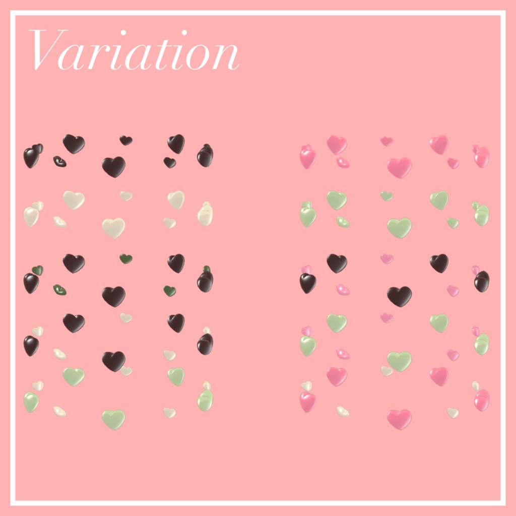 【1週間限定無料】ハートチョコヘイロー【VRChat想定】