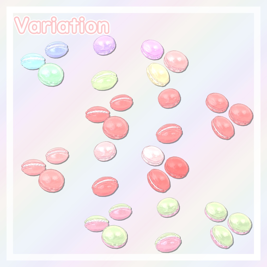 【期間限定無料】マカロンヘイロー【VRChat想定】