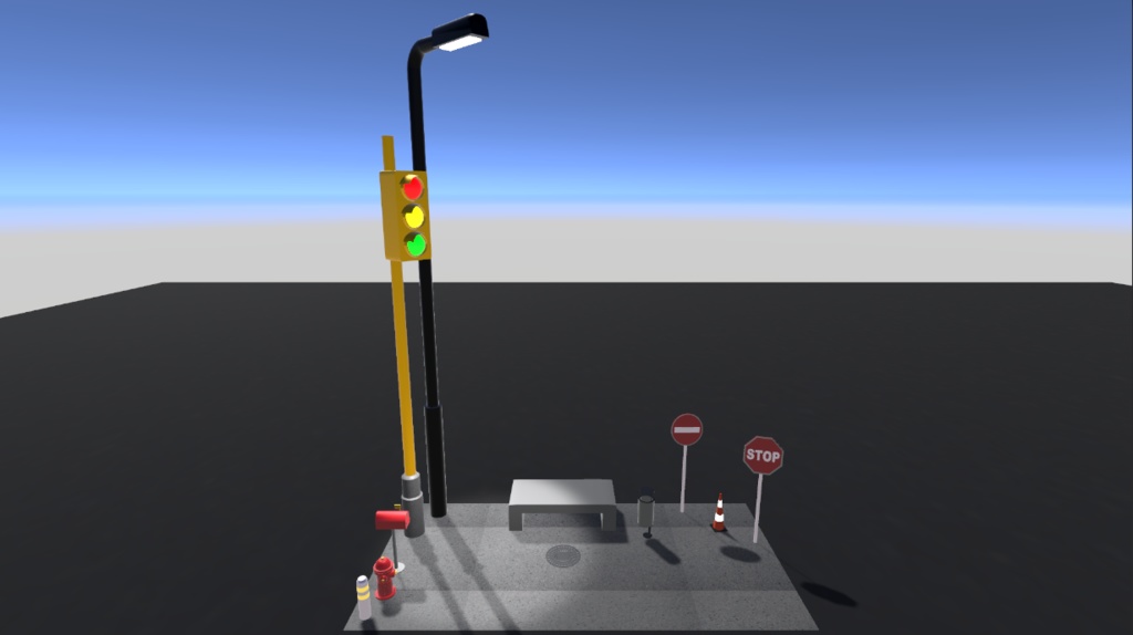 [VRChat/Unity] City Prop Kit - +10 Low Poly Urban Assets