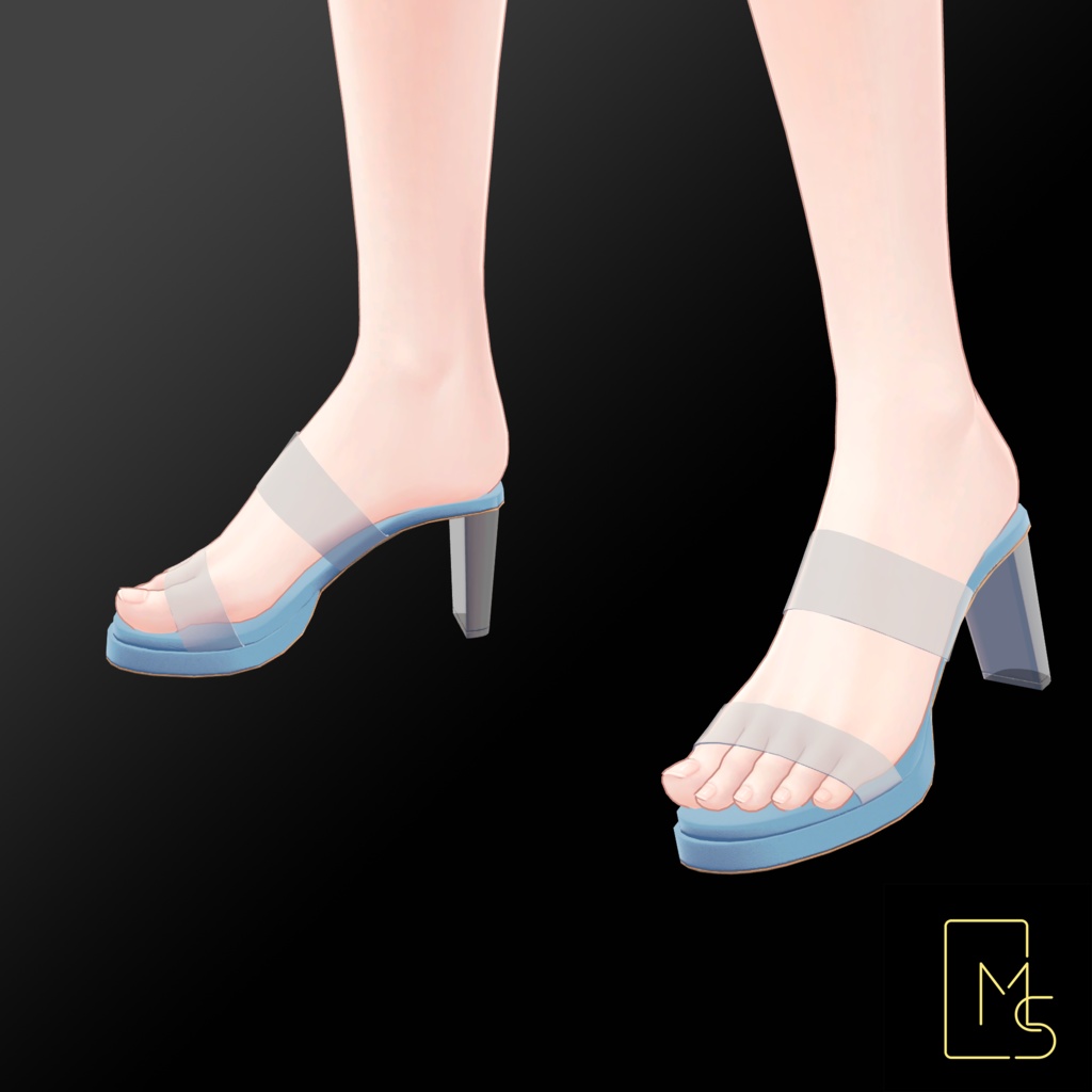 【VRChat】Transparent Heels for Manuka, Shinano, Milltina