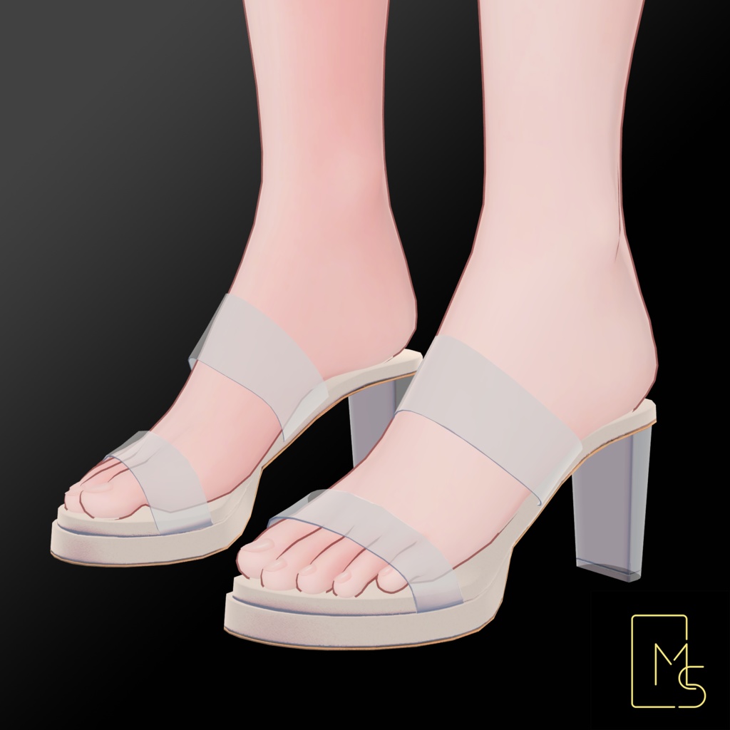 【VRChat】Transparent Heels for Manuka, Shinano, Milltina