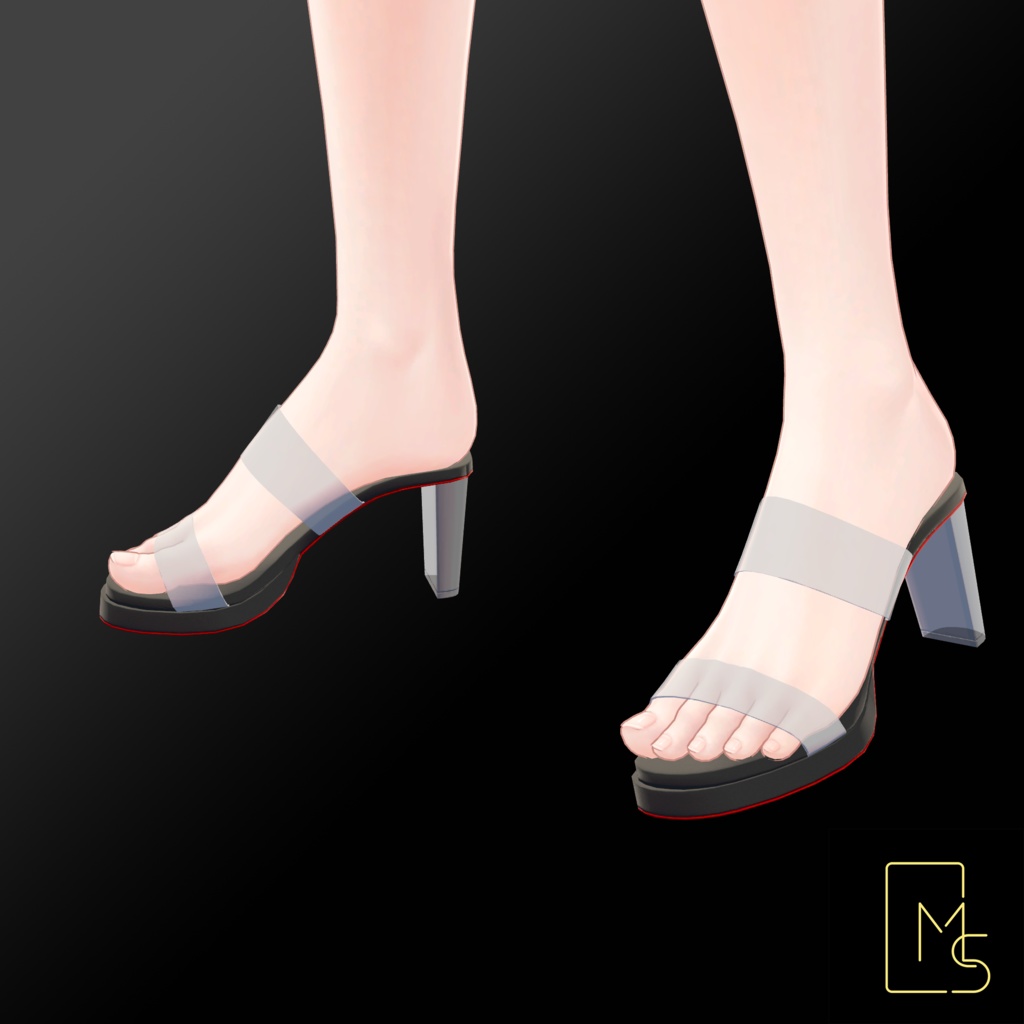 【VRChat】Transparent Heels for Manuka, Shinano, Milltina