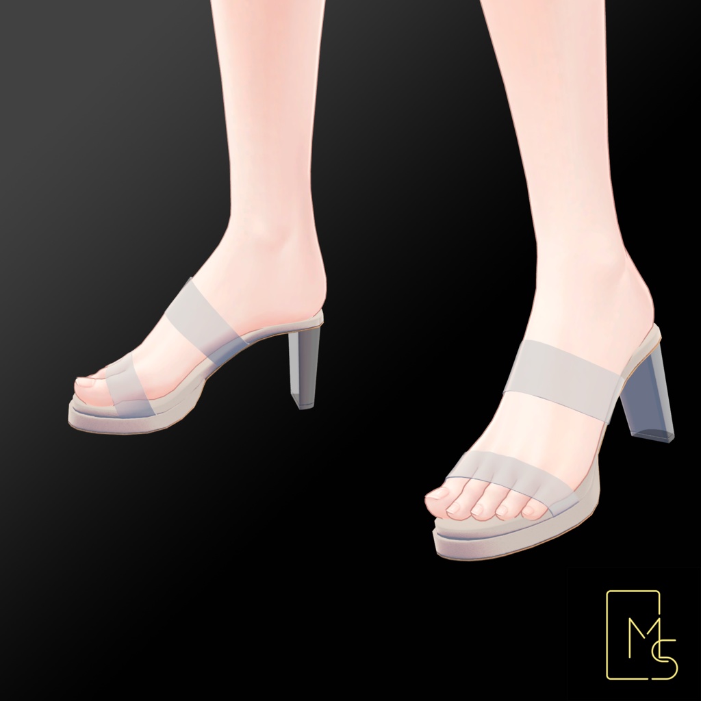 【VRChat】Transparent Heels for Manuka