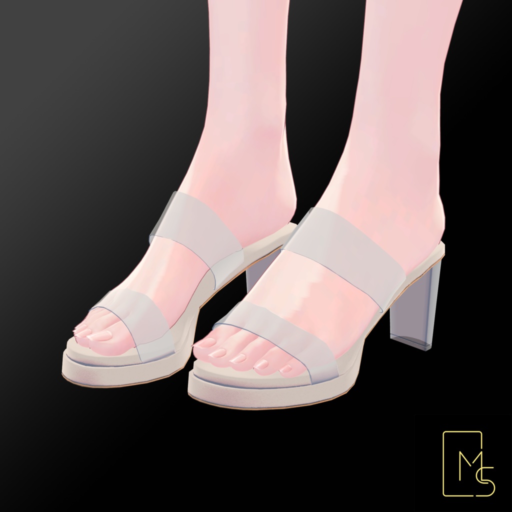 【VRChat】Transparent Heels for Manuka, Shinano, Milltina