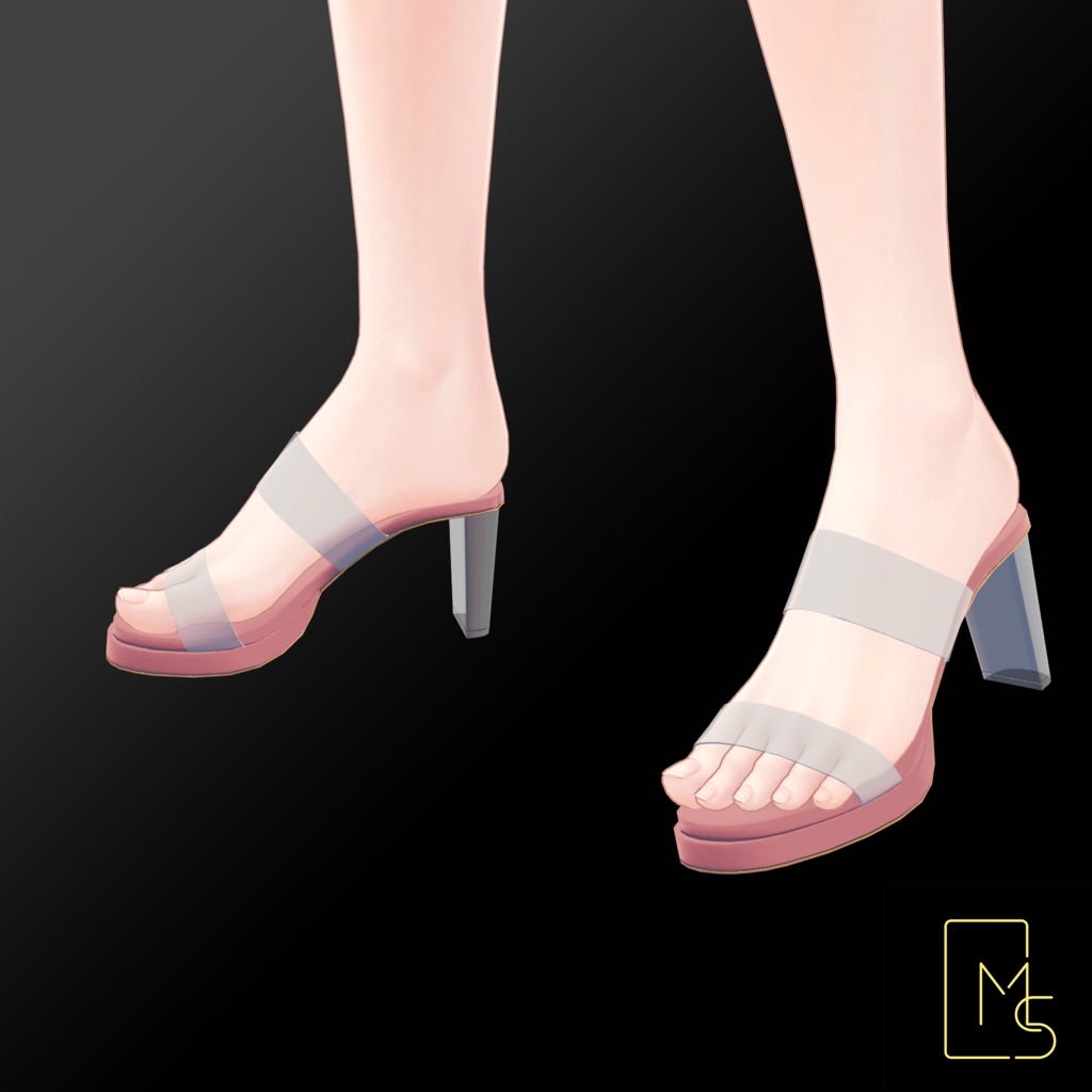 【VRChat】Transparent Heels for Manuka, Shinano, Milltina