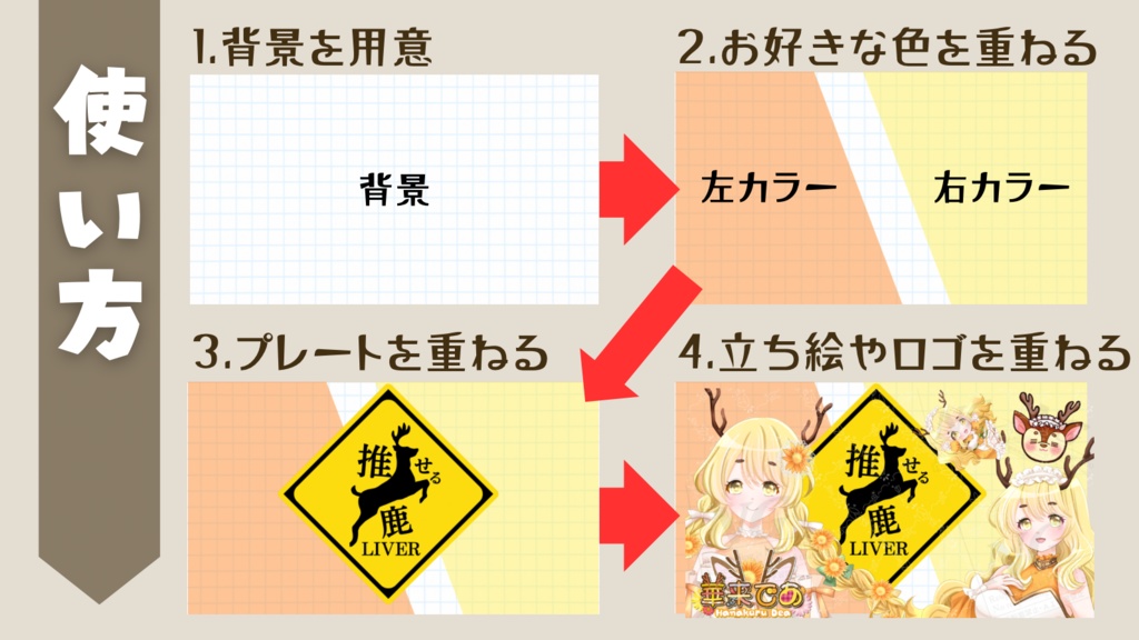 【¥0】標識風アニマルプレート素材【てぇてぇ素材】