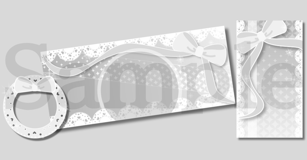 【¥0あり】ガーリーリボン素材🎀3種SET【IRIAM素材】