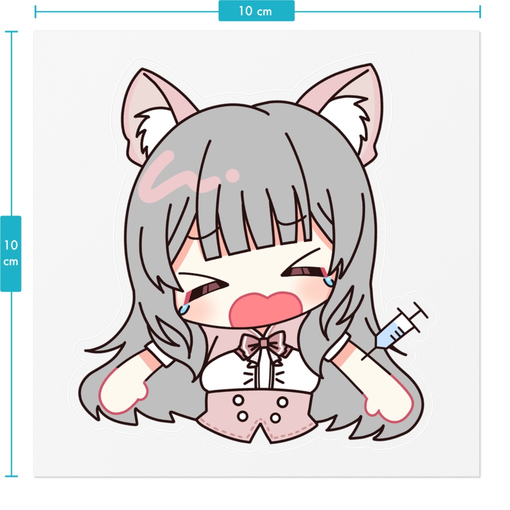 Natsuki 注射イヤぁ!! ステッカー