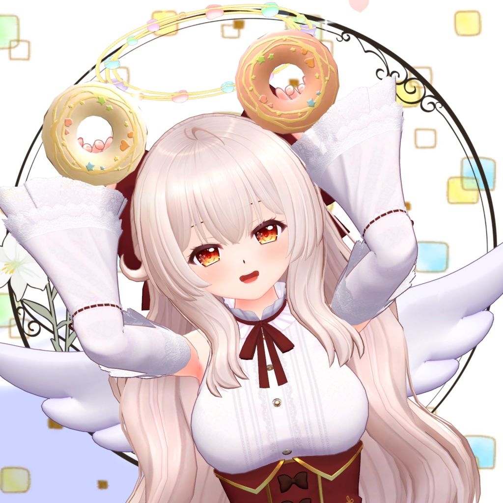 【オリジナル3Dモデル】見習い天使のアルティエナ&ベテラン天使のミシェル