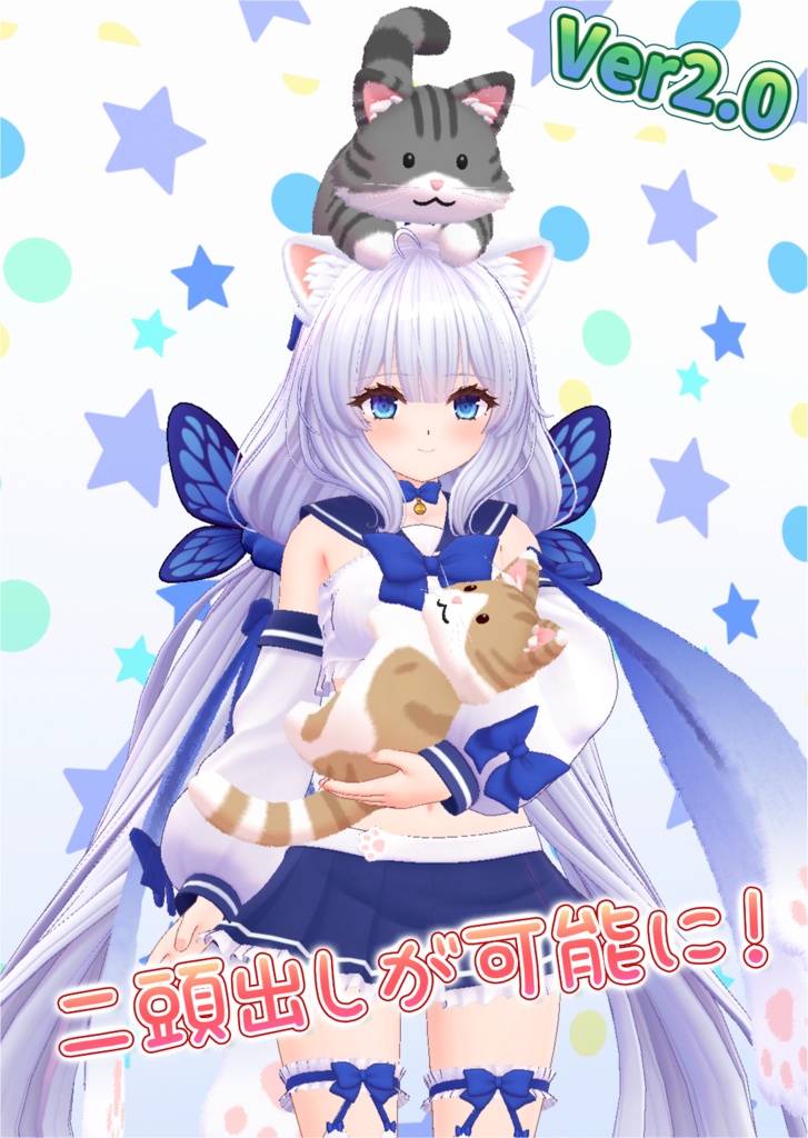 【オリジナル3Dモデル】ねこみみセーラーのミユVer2.0