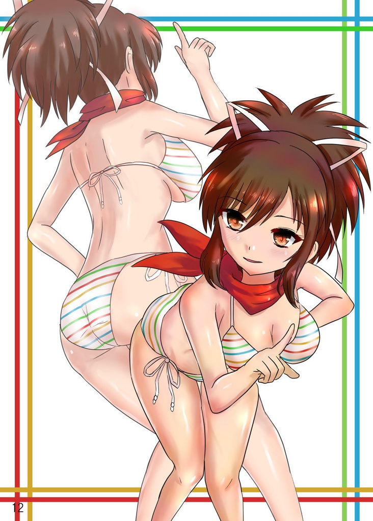 RAINBOW senrankagura illustration book レインボー水着の本