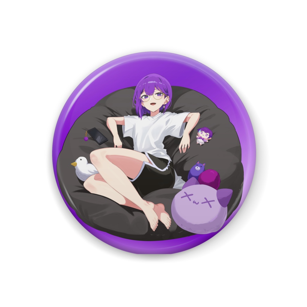 ねぎまち缶バッチ