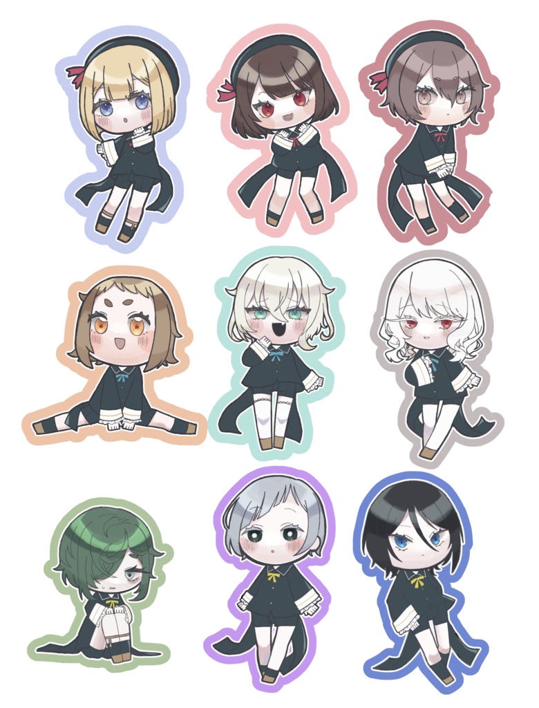 春の夢を見る少年ステッカー