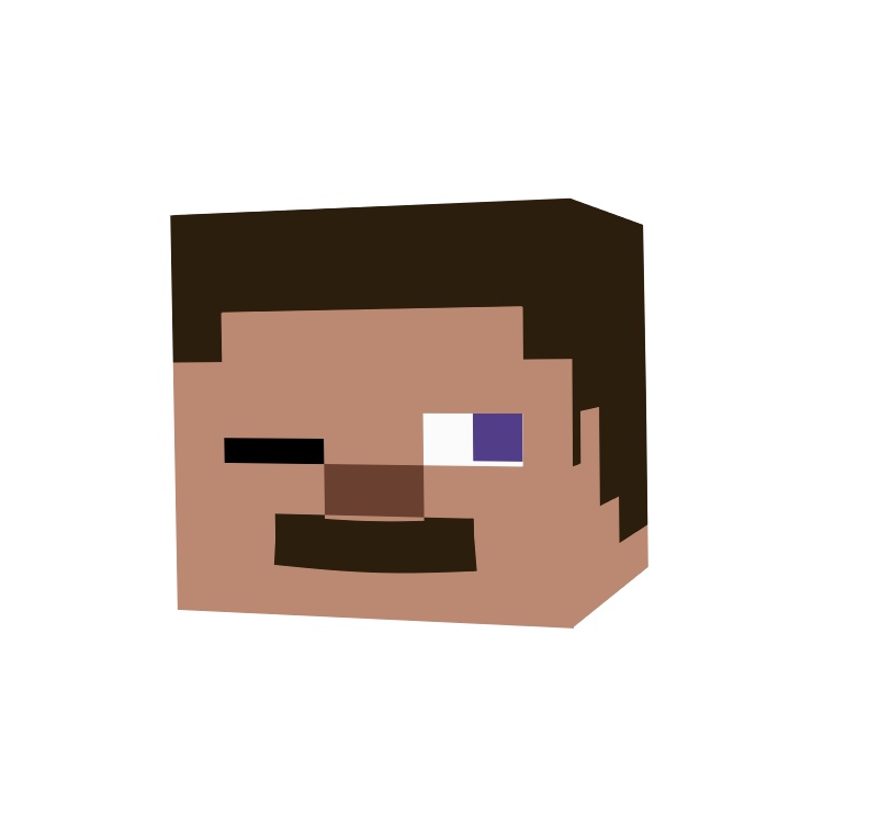 無料配布Live2Dモデル「Steve(Minecraft)」※顔のみ