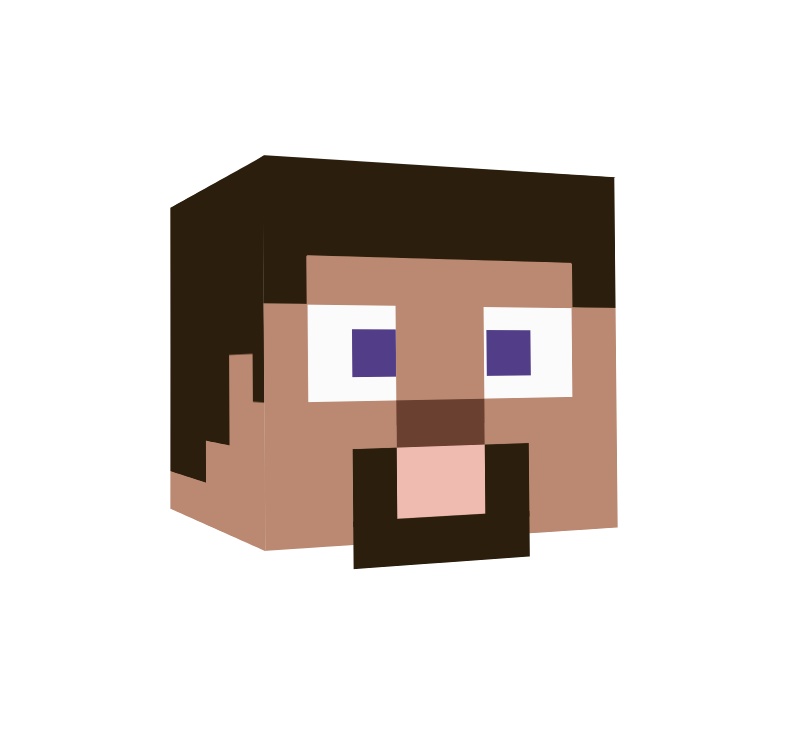 無料配布Live2Dモデル「Steve(Minecraft)」※顔のみ