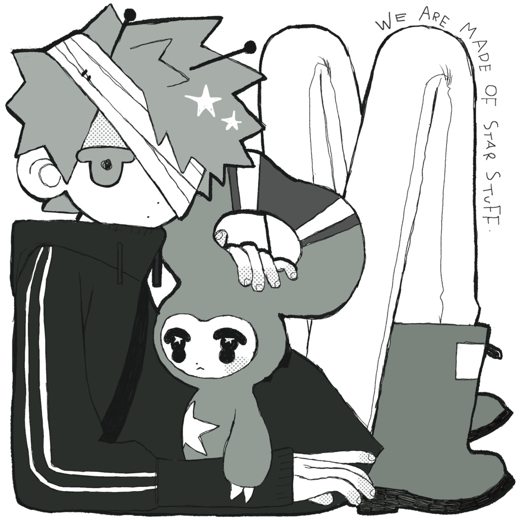 キラキラ閉じ込めステッカー