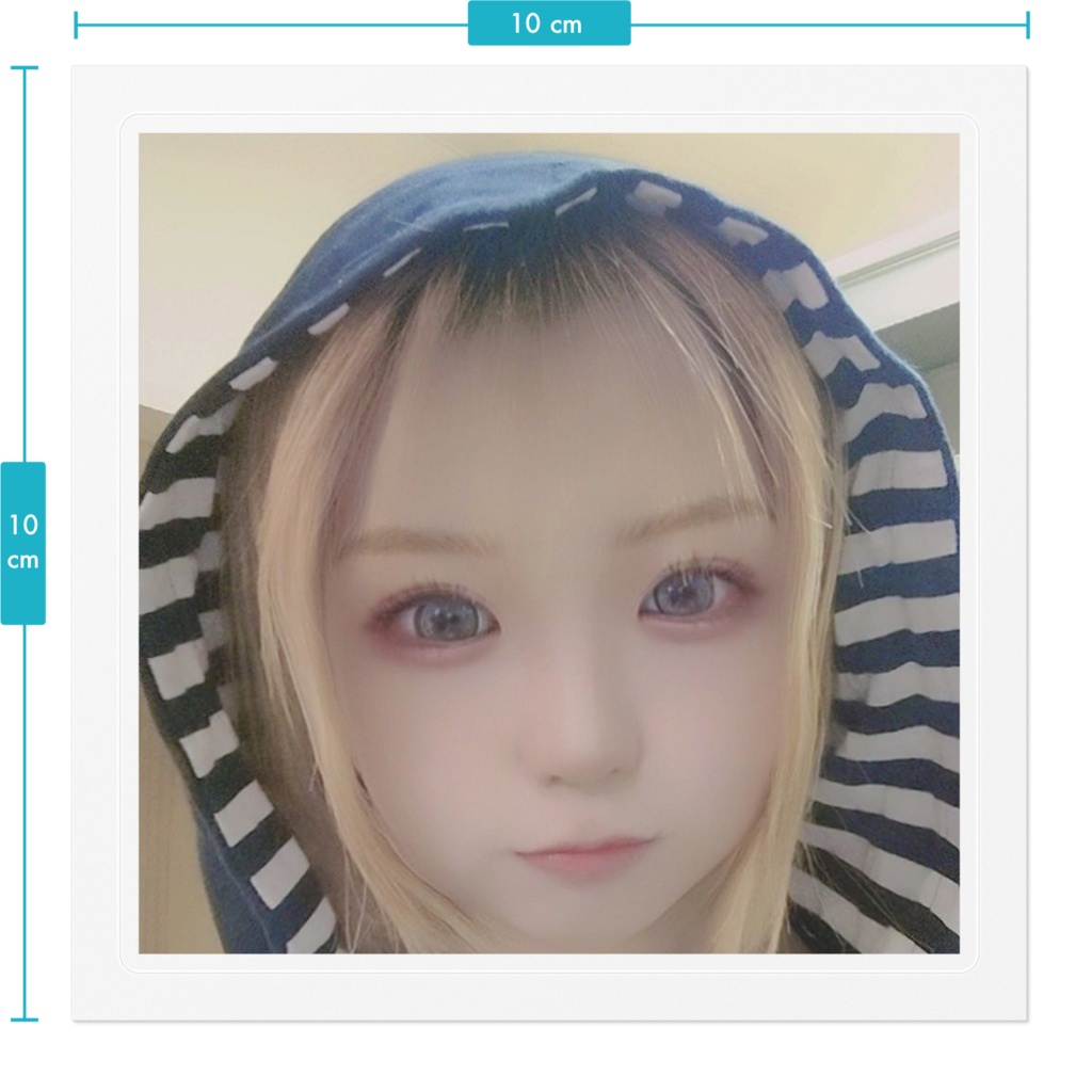 刹那グッズ 顔出し ステッカー