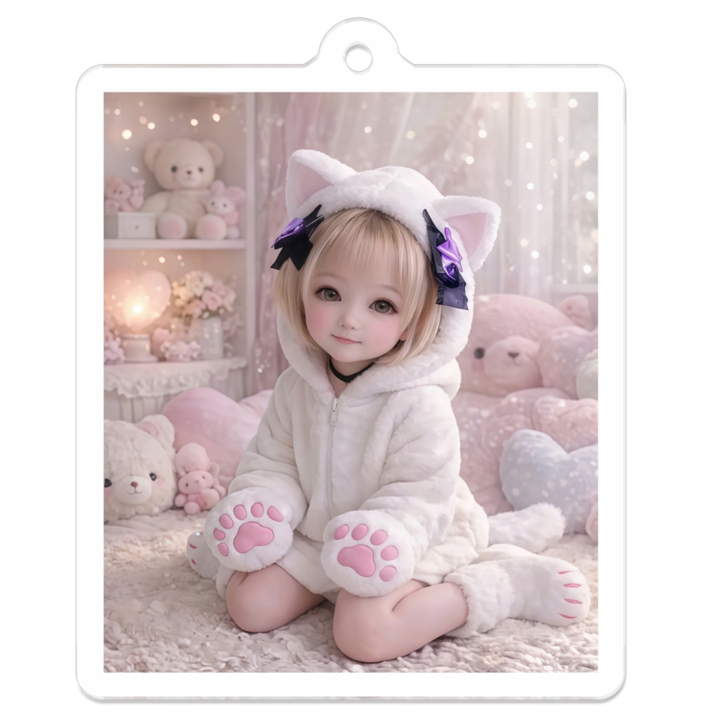 刹那グッズ 猫キャラ アクリルキーホルダー