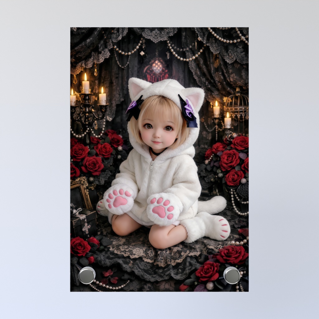 刹那グッズ 猫キャラ アクリルフォトパネル