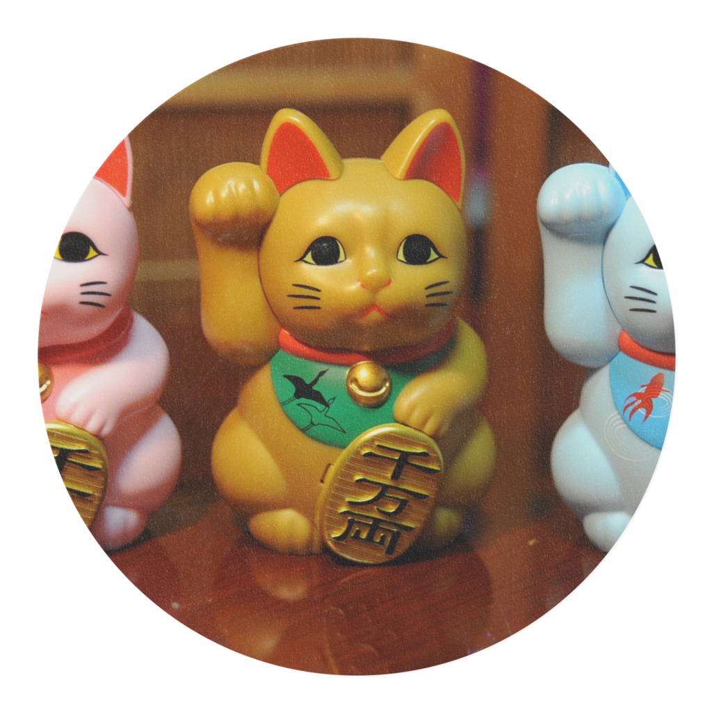 招き猫のマスキングテープ テープ幅 20mm