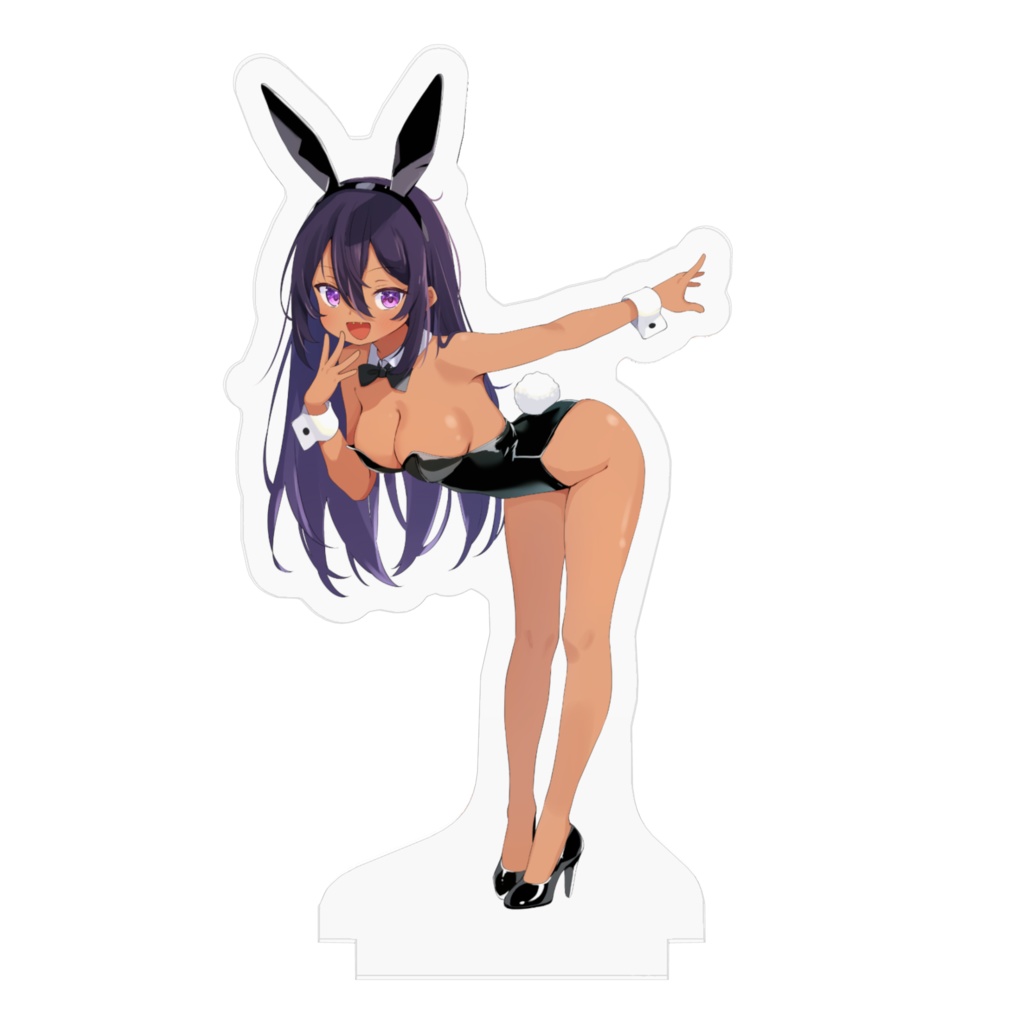 【アクリルスタンド小】褐色ちゃんバニー黒