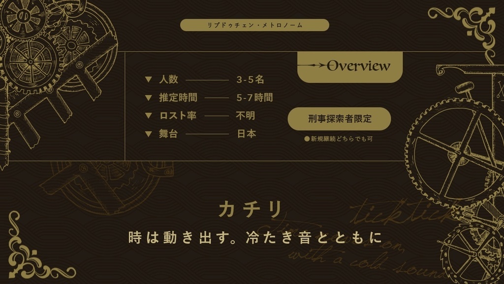 CoCシナリオ リプドゥチェン・メトロノーム