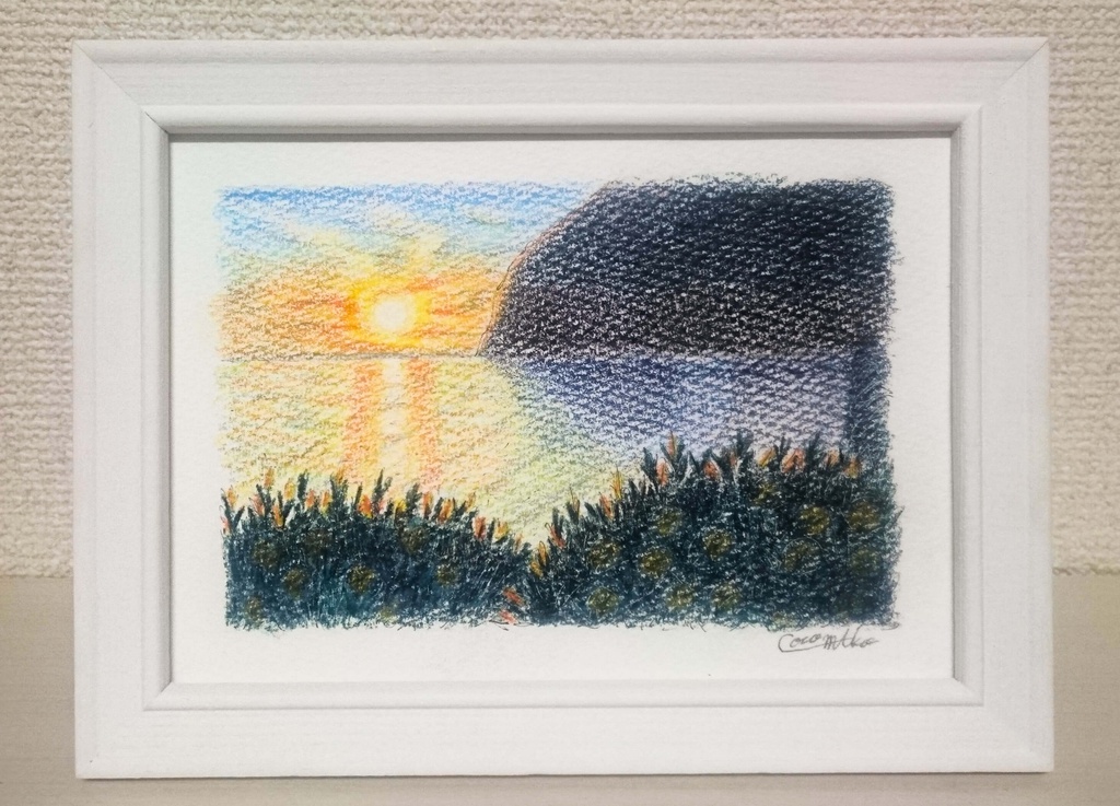 「ミカンの丘~落陽~」原画1