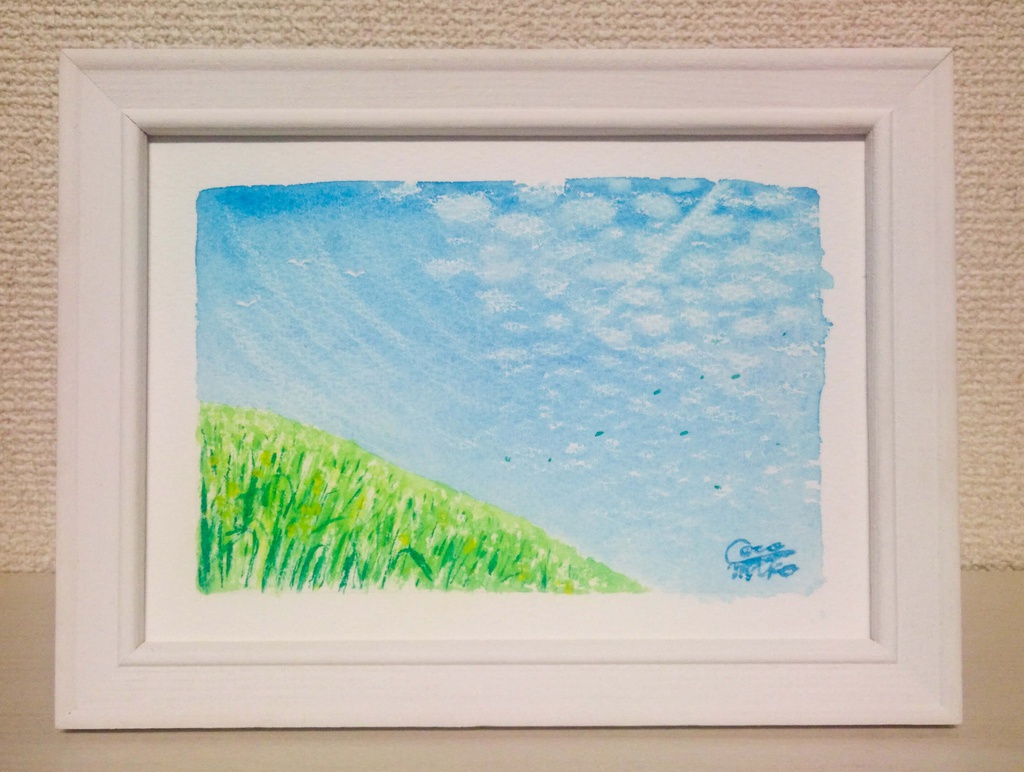 「丘から仰ぐ空」原画４