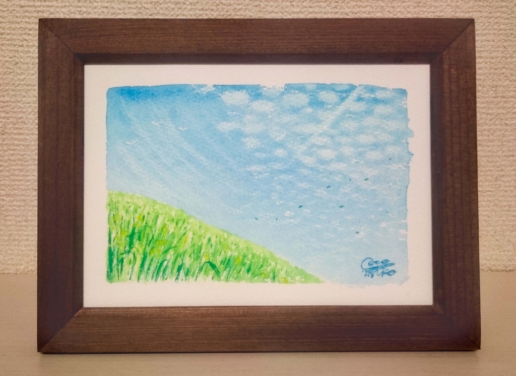 「丘から仰ぐ空」原画4