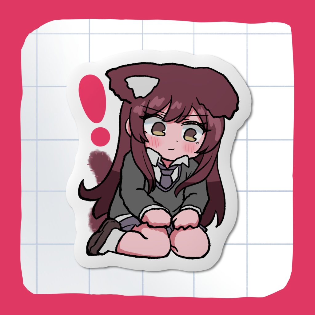 ねこマグネット（覗きこみ）