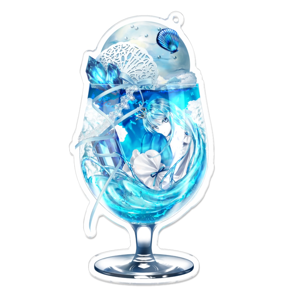 青空のクリームソーダ アクキー