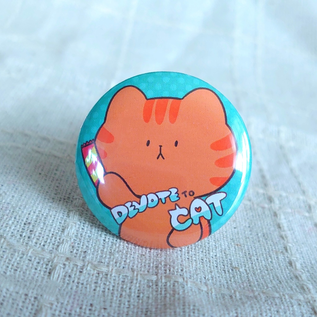 ねこに従え缶バッジ32mm