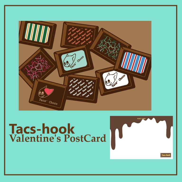 ポストカード（チョコレート） - Tacs' Booth from Tacs-hook - BOOTH